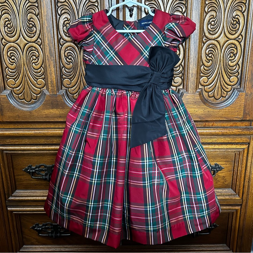 Ralph Lauren plaid holiday dress